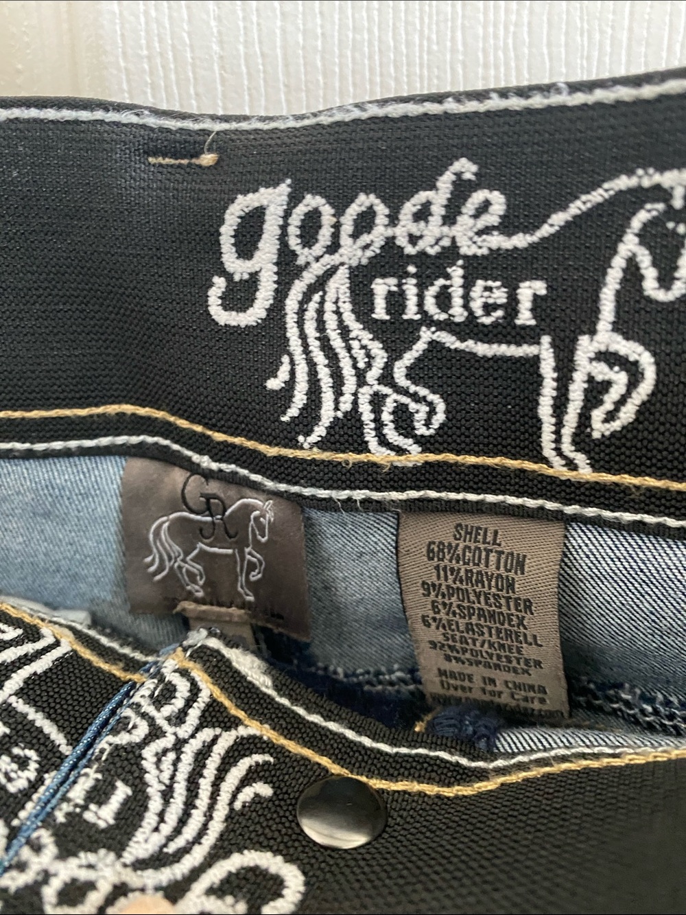Women’s Dark Blue Riding Jeans - Picture 3 of 8